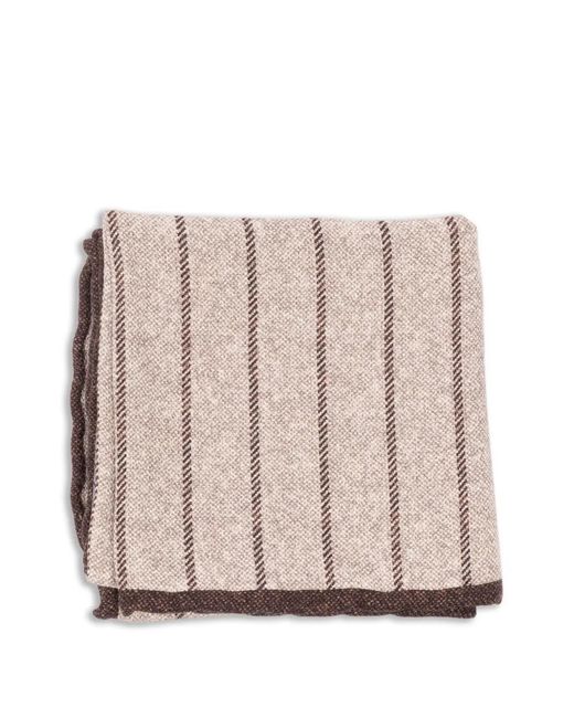 Brunello Cucinelli Gestreiftes Einstecktuck in Pink für Herren