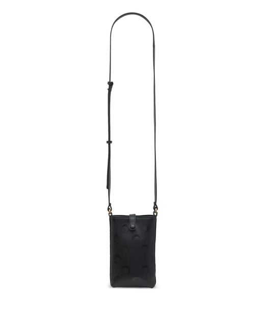 MARINE SERRE White Moon Canvas Phone Holder