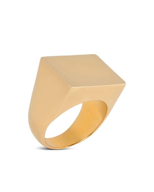 Anello Con Finitura Lucida di Dries Van Noten in White da Uomo
