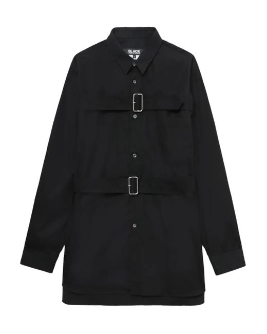 COMME DES GARÇON BLACK Black Buckled Cotton Shirt