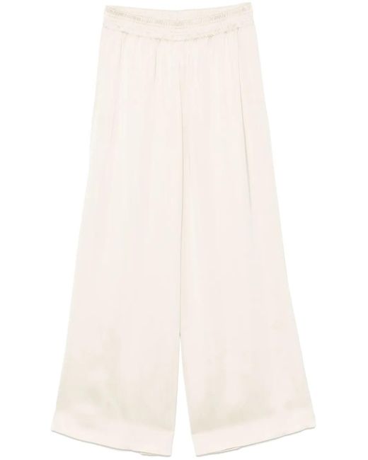 Fabiana Filippi White 100% Viscose Trousers