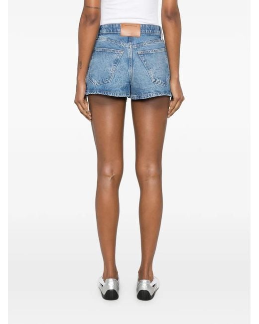 Alexander Wang Blue Zip-Front Skort