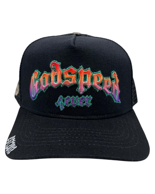 Godspeed Black Gradient-Logo Embroidered Trucker Cap for men