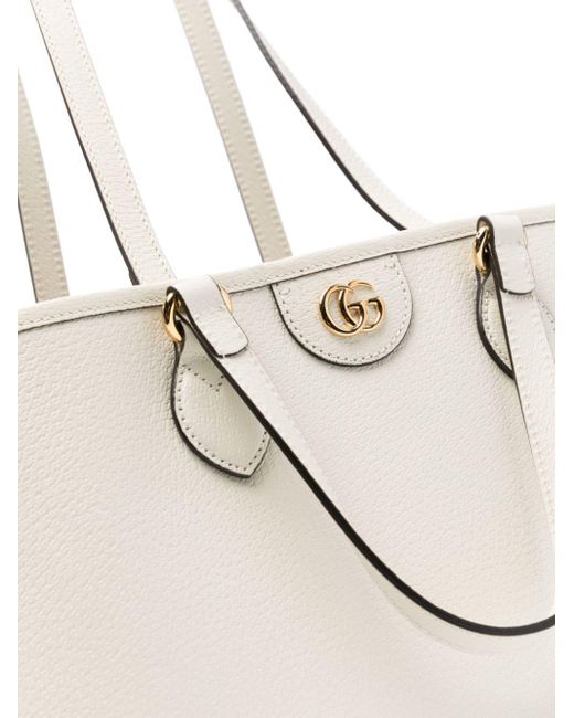 Gucci White Mittelgroße Ophidia Handtasche