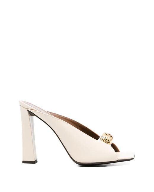 Giuseppe Zanotti Natural Lamb Kidskin Cow Sandal