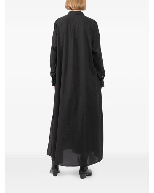 Xirena Black Buttoned Shirt Dress