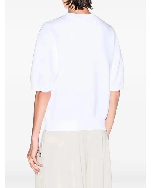 ARMANI EXCHANGE White Logo-Patch Sweatshirt