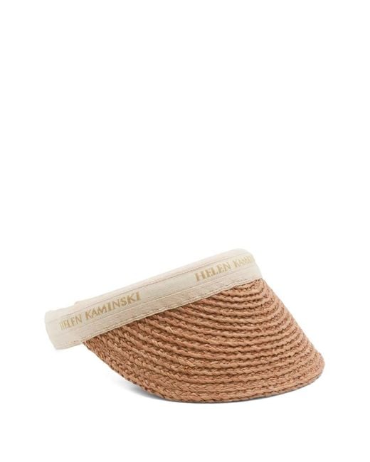 Helen Kaminski Natural Bianca 8 Logo Visor