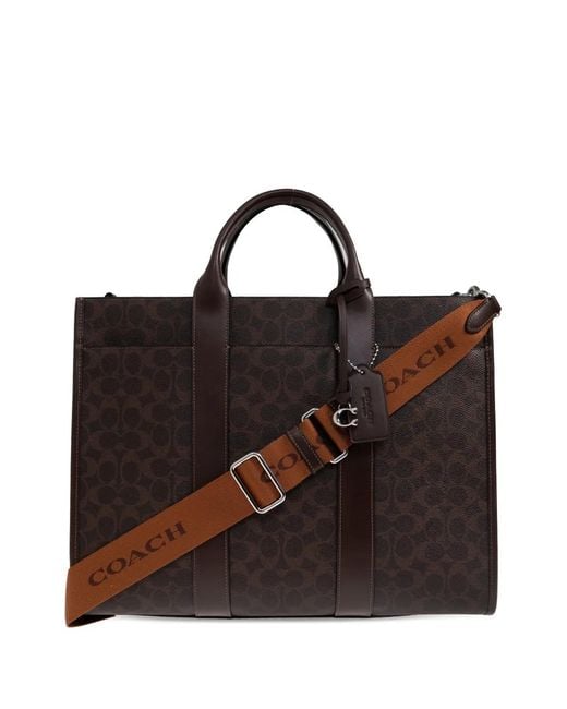 COACH Tote Bag Mit Henkelmuster in Black für Herren