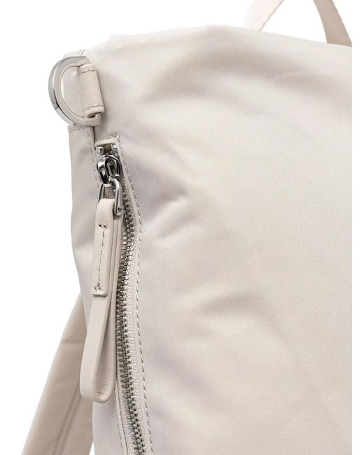 Marc O' Polo Gray Logo-Plaque Backpack