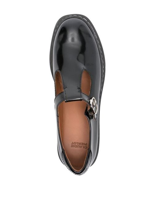 Claudie Pierlot Black Patent Leather Loafers