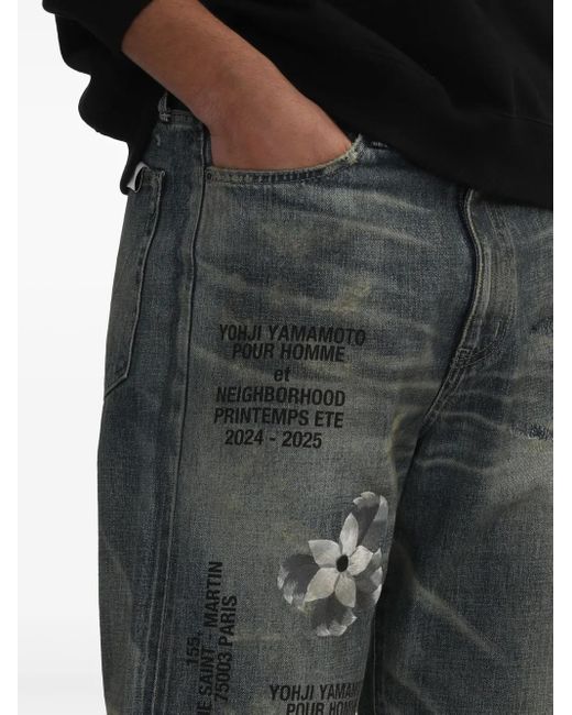 Yohji Yamamoto Gray X Neighborhood Savage Jeans for men