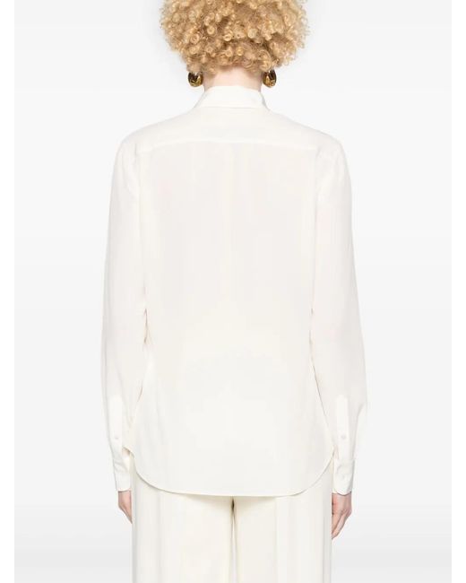 Ralph Lauren White 'Hailey' Long Sleeve Shirt