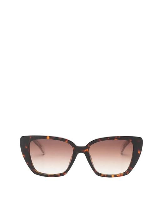 Zadig & Voltaire Brown Tortoiseshell-Effect Cat-Eye Sunglasses