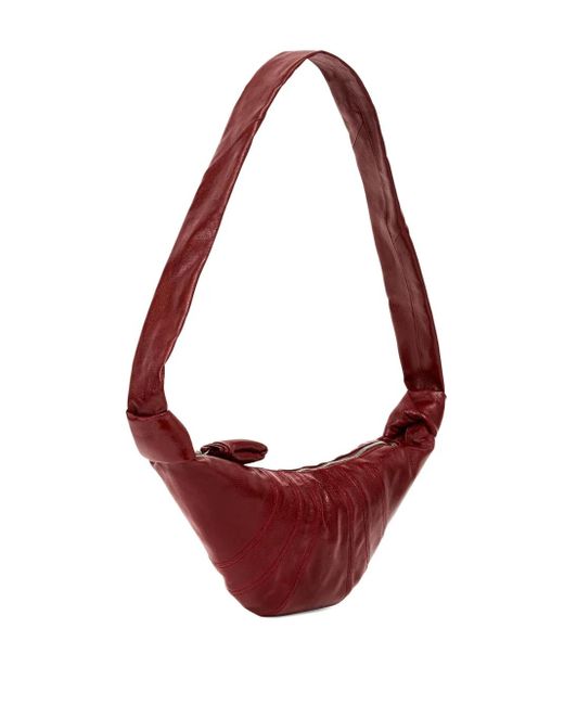 Lemaire Red Small Croissant Cotton Bag