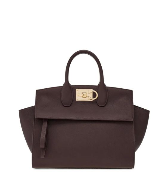 Sac Cabas Studio Médium Ferragamo en coloris Brown