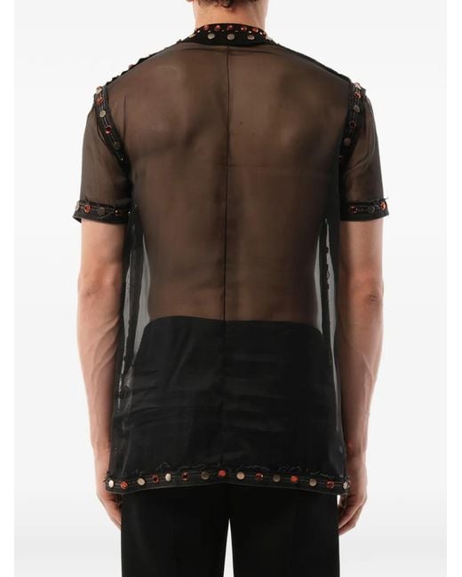 Polo Con Apliques Givenchy de hombre de color Black