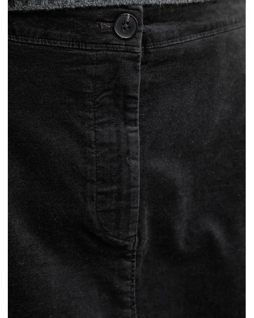 Marc O' Polo Black Button-Fastening A-Line Skirt