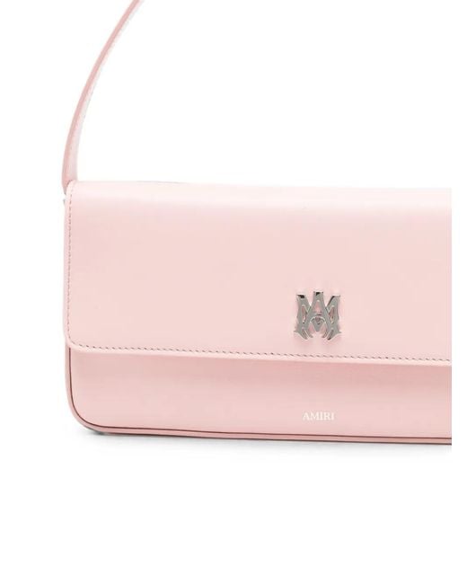Amiri Pink Ma Millie Logo-Plaque Shoulder Bag