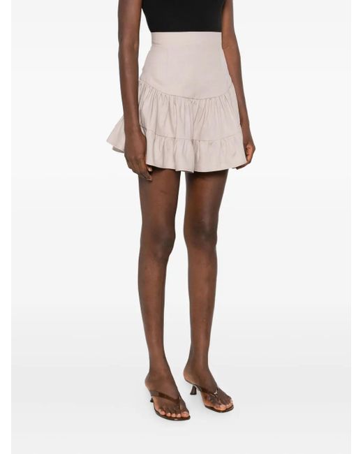 Hamza Natural Bali Linen Mini Skirt