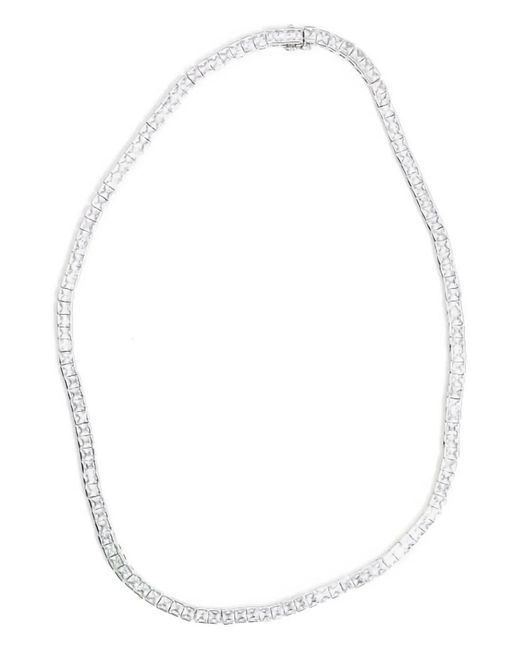 Izabel Display White Tennis Square Necklace