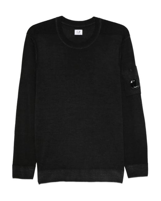 C P Company Pullover Mit Lens-Detail in Black für Herren