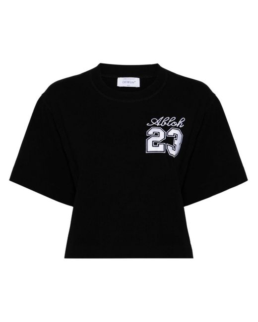 Off-White c/o Virgil Abloh T-shirt Met 23 Print in het Black