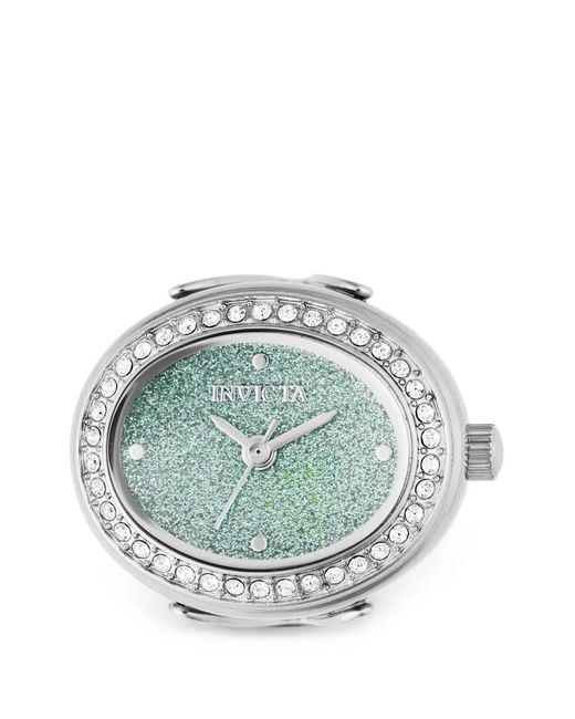 INVICTA WATCH Green Mini Ring 24Mm Crystal-Embellished Watch