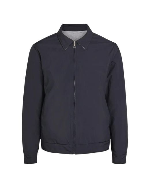 Aurélien Blue Voyager Reversible Zip Jacket for men