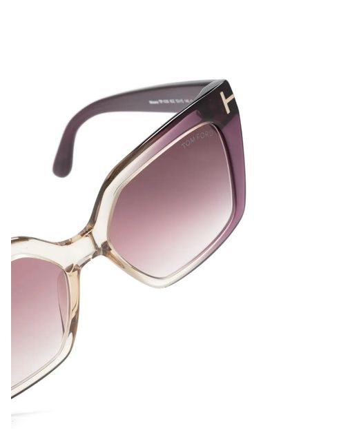 Tom Ford Pink Square-Frame Ombré-Effect Sunglasses