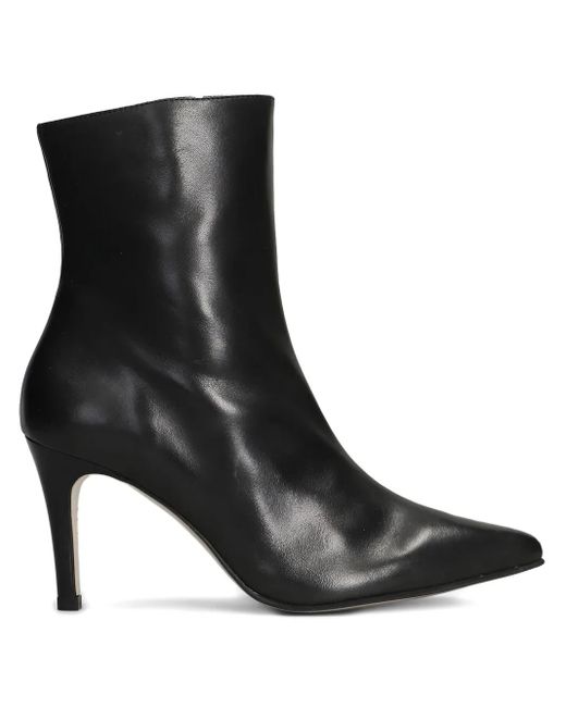 Pedro Miralles Black 90Mm Graus Pointed-Toe Zip Boots
