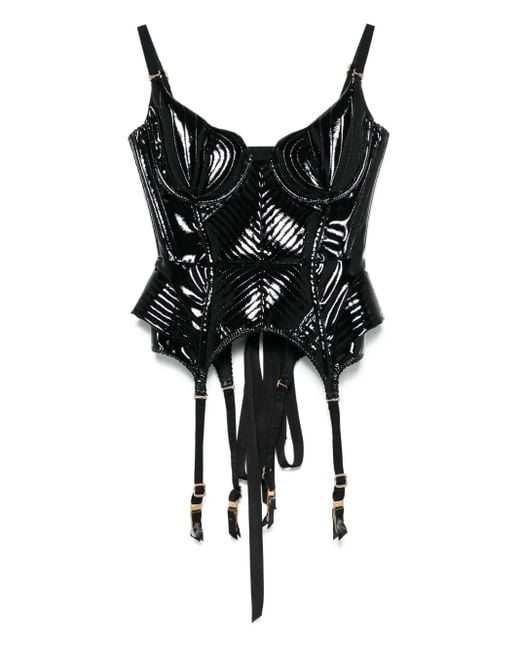 Maria Lucia Hohan Black Zephy Corset Top
