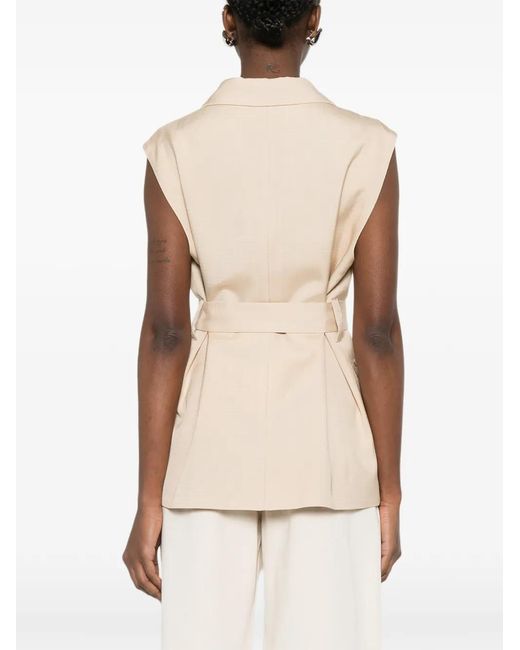 P.A.R.O.S.H. Natural Belt Patch-Pocket Gilet