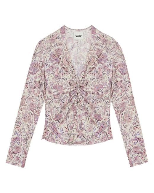 Isabel Marant White Zekia Blouse