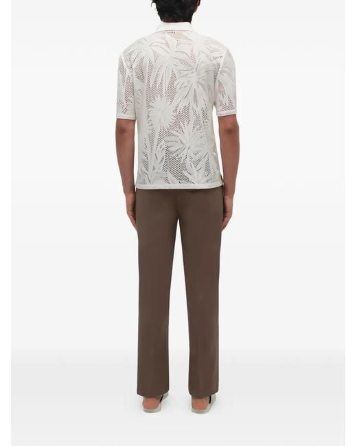 Jonathan Simkhai White Conrad Button-Down Short-Sleeve Shirt for men