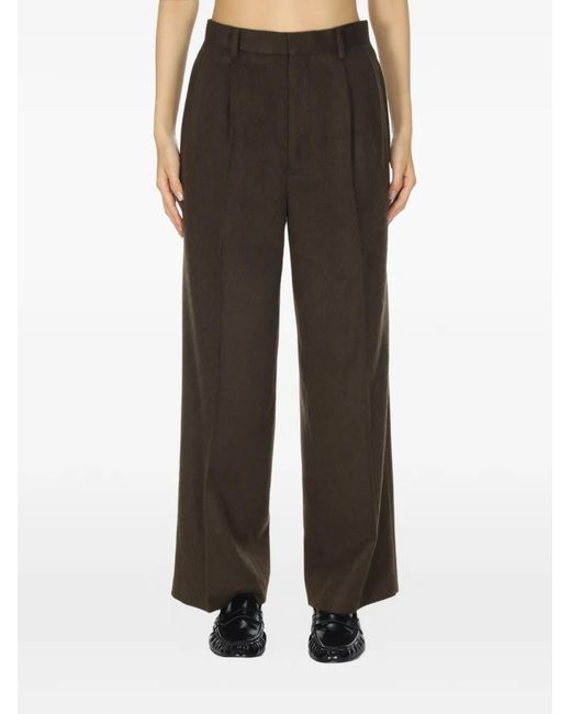 Auralee Blue Belt-Loop Trousers