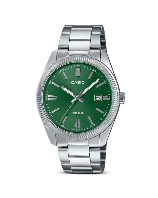 G-Shock Green Mtp-1302Pd-3Av 44.2Mm Watch for men