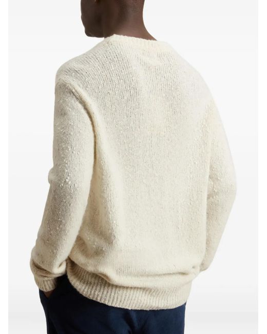 Woolrich White Crew-Neck Sweater for men