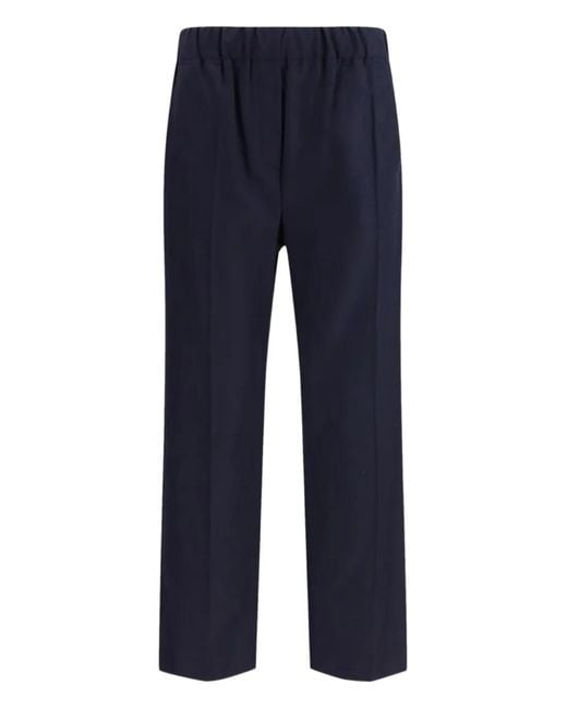 Weekend by Maxmara Blue Elasticated-Waist Track Pants