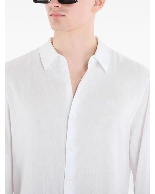 Calvin Klein White Button-Closure Shirt for men