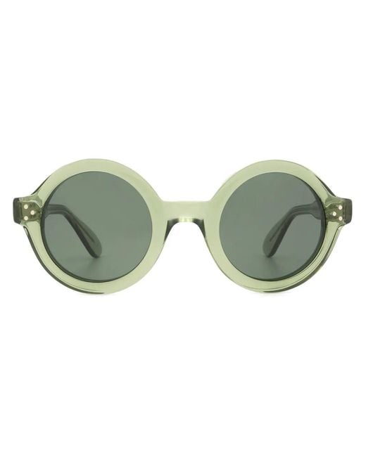 Lesca Green Phil Sunglasses