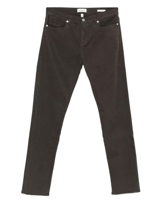 Jean Slim À Taille Mi-Haute FRAME pour homme en coloris Gray