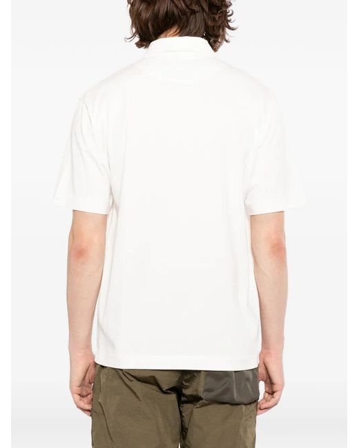 Massimo Osti Studio White Polo Shirt for men