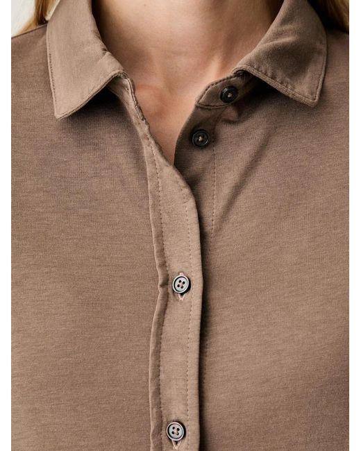 Marc O' Polo Brown Long-Sleeve Button-Up Shirt