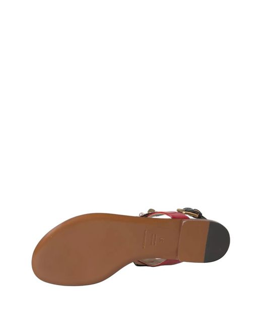 Dolce & Gabbana Brown Crystal Sandals Flip Flops Shoes