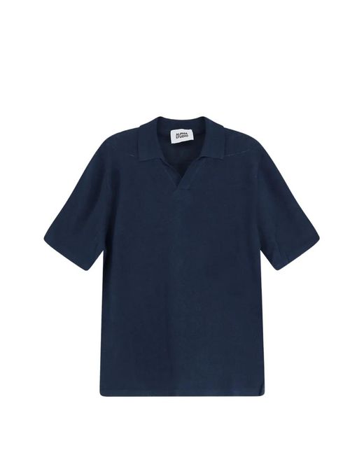 Alpha Studio Blue Short-Sleeve T-Shirt for men