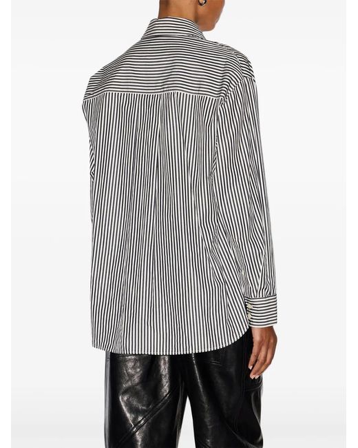 Isabel Marant Gray Fabriza Striped Shirt
