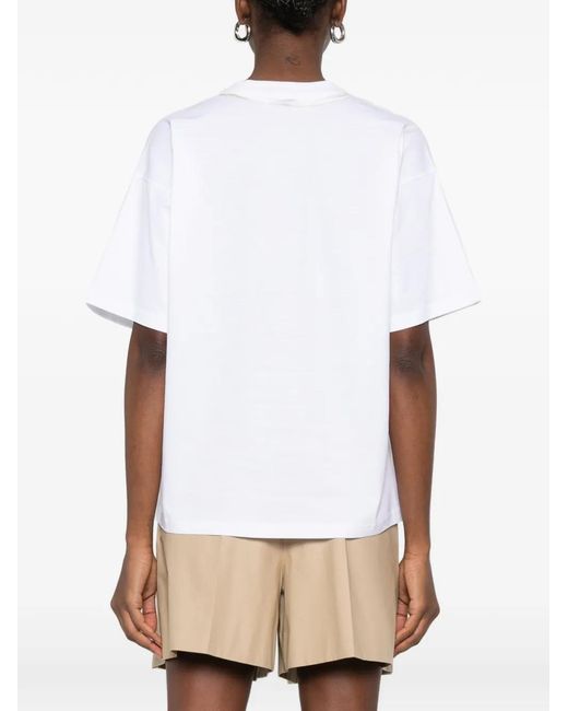 Moschino White Moschino Short-Sleeve T-Shirt