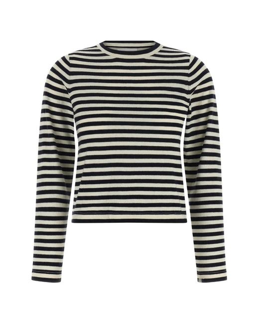 Extreme Cashmere Black N451 Lisa Breton-Striped Sweater