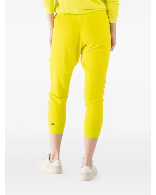 Freecity Yellow Drawstring Logo Sweatpants